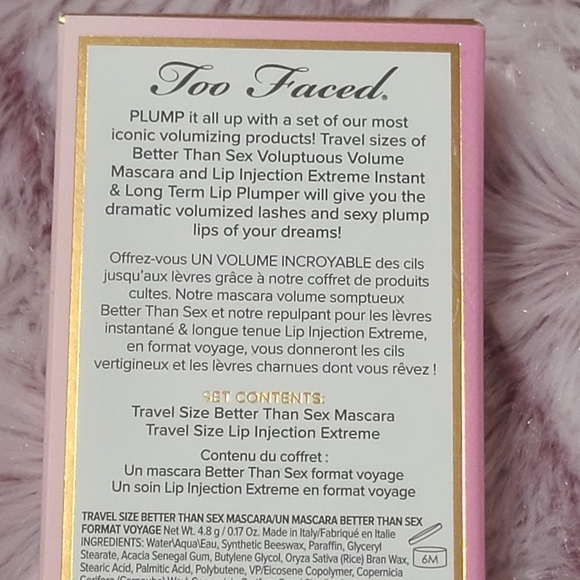 Too Faced Voluptuous Lashes & Plump Lips Mini Mascara & Lip Set Authentic NEW - Picture 5 of 5